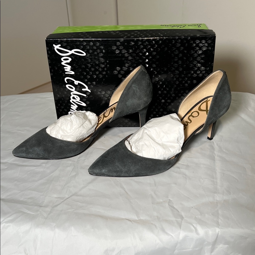 Sam Edelman Gray Tesla D’orsay pump - size 10